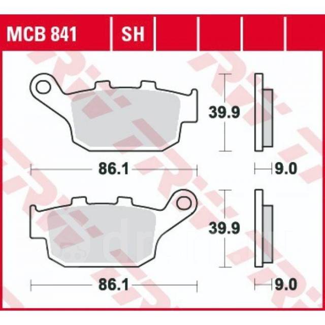 Колодки тормозные задние для Kawasaki Z900 / Z800 / Z800e / Z750R TRW MCB841SH (синтетика)